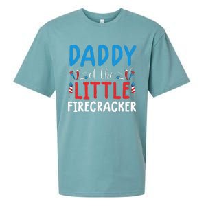 funny 4th of july for daddy little firecracker Sueded Cloud Jersey T-Shirt