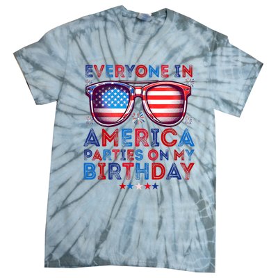 Funny 4th Of July Birthday Independence Day Tie-Dye T-Shirt