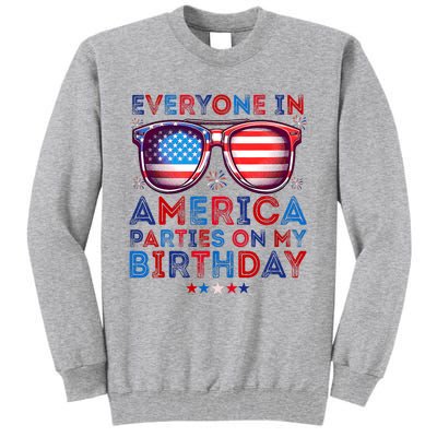 Funny 4th Of July Birthday Independence Day Tall Sweatshirt