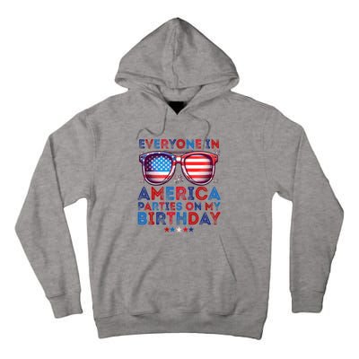 Funny 4th Of July Birthday Independence Day Tall Hoodie