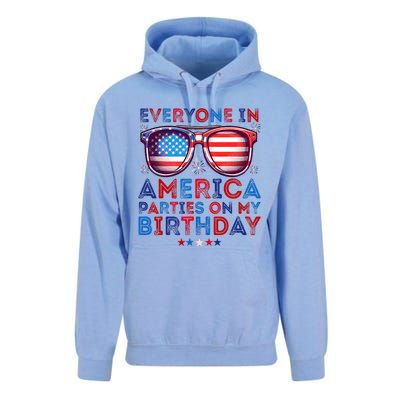 Funny 4th Of July Birthday Independence Day Unisex Surf Hoodie