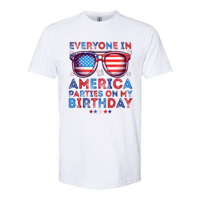 Funny 4th Of July Birthday Independence Day Softstyle CVC T-Shirt