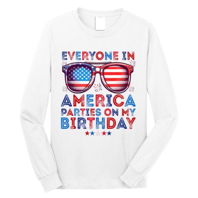 Funny 4th Of July Birthday Independence Day Long Sleeve Shirt