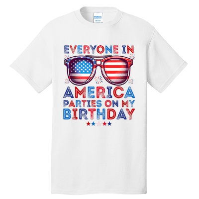 Funny 4th Of July Birthday Independence Day Tall T-Shirt