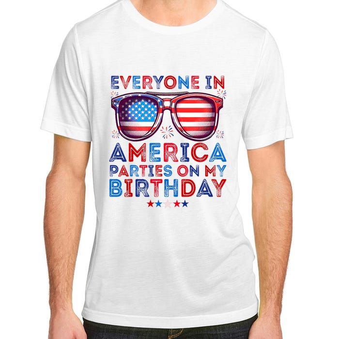 Funny 4th Of July Birthday Independence Day Adult ChromaSoft Performance T-Shirt