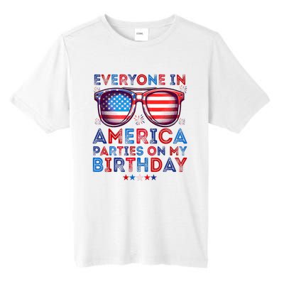 Funny 4th Of July Birthday Independence Day Tall Fusion ChromaSoft Performance T-Shirt