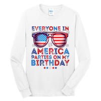 Funny 4th Of July Birthday Independence Day Tall Long Sleeve T-Shirt