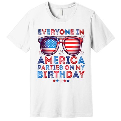 Funny 4th Of July Birthday Independence Day Premium T-Shirt