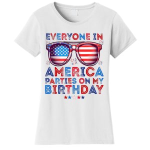 Funny 4th Of July Birthday Independence Day Women's T-Shirt