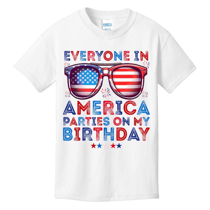 Funny 4th Of July Birthday Independence Day Kids T-Shirt