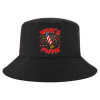 Funny 4th Of July What's Poppin Fireworks Rocket Cool Comfort Performance Bucket Hat