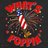 Funny 4th Of July What's Poppin Fireworks Rocket Adult Drive Performance Visor
