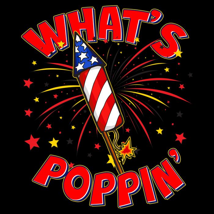 Funny 4th Of July What's Poppin Fireworks Rocket 16oz Travel Tumbler