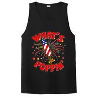 Funny 4th Of July What's Poppin Fireworks Rocket PosiCharge Competitor Tank