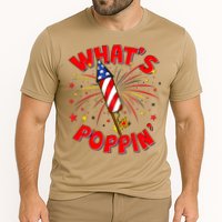 Funny 4th Of July What's Poppin Fireworks Rocket Performance Shirt