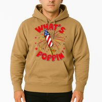 Funny 4th Of July What's Poppin Fireworks Rocket Hoodie