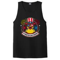 Firequacker 4th Of July Rubber Duck Usa Flag PosiCharge Competitor Tank