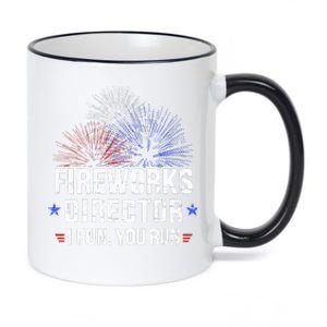 Funny 4th Of July Fireworks Director I Run You Run 11oz Black Color Changing Mug