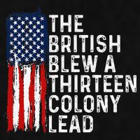 Funny 4th Of July The British Blew A 13 Colony Lead Retro Ladies PosiCharge Tri-Blend Wicking Tank