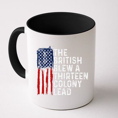 Funny 4th Of July The British Blew A 13 Colony Lead Retro Mug