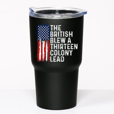 Funny 4th Of July The British Blew A 13 Colony Lead Retro Tumbler