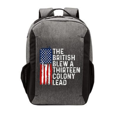 Funny 4th Of July The British Blew A 13 Colony Lead Retro Vector Backpack