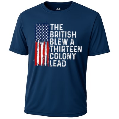 Funny 4th Of July The British Blew A 13 Colony Lead Retro Performance Shirt