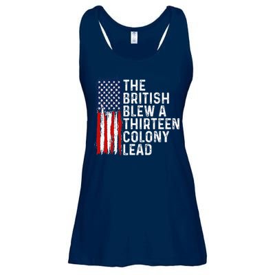 Funny 4th Of July The British Blew A 13 Colony Lead Retro Ladies Essential Flowy Tank