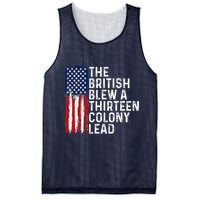 Funny 4th Of July The British Blew A 13 Colony Lead Retro Mesh Reversible Basketball Jersey Tank