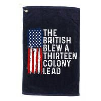 Funny 4th Of July The British Blew A 13 Colony Lead Retro Golf Towel