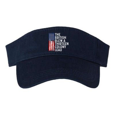 Funny 4th Of July The British Blew A 13 Colony Lead Retro Visor