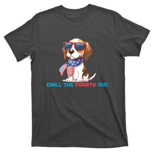 Funny 4th Of July Beagle Dog Chill The Fourth Out Dog Lover T-Shirt