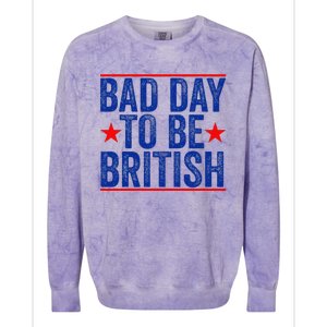 Funny 4th Of Julybad Day To Be British Colorblast Crewneck Sweatshirt