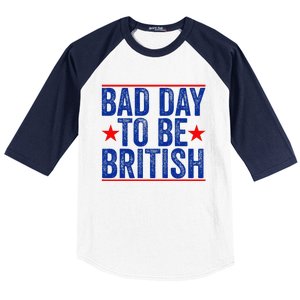 Funny 4th Of Julybad Day To Be British Baseball Sleeve Shirt