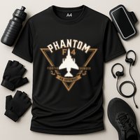 F 4 Phantom II Naval Fighter Bomber Jet Interceptor Aircraft Cooling Performance Crew T-Shirt
