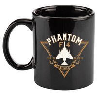 F 4 Phantom II Naval Fighter Bomber Jet Interceptor Aircraft 11oz C Handle Ceramic Mug