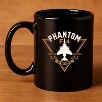 F 4 Phantom II Naval Fighter Bomber Jet Interceptor Aircraft 11oz C Handle Ceramic Mug
