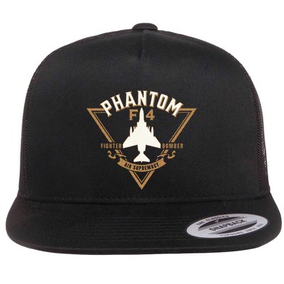 F 4 Phantom II Naval Fighter Bomber Jet Interceptor Aircraft Flat Bill Trucker Hat