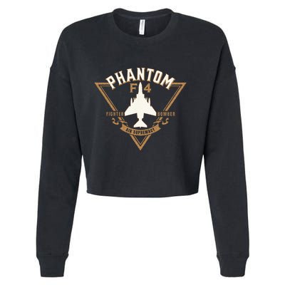 F 4 Phantom II Naval Fighter Bomber Jet Interceptor Aircraft Cropped Pullover Crew