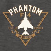 F 4 Phantom II Naval Fighter Bomber Jet Interceptor Aircraft Vector Backpack