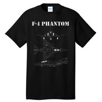 F 4 Phantom Fighter Jet Airplane Pilot Military Aircraft F4 Tall T-Shirt