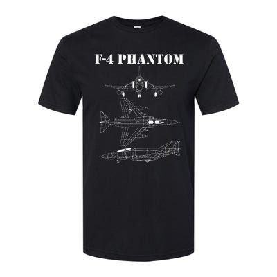 F 4 Phantom Fighter Jet Airplane Pilot Military Aircraft F4 Softstyle CVC T-Shirt