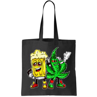 Funny 420 Pot Leaf Marijuana Bong Beer Drunk Weed Cannabis Bag