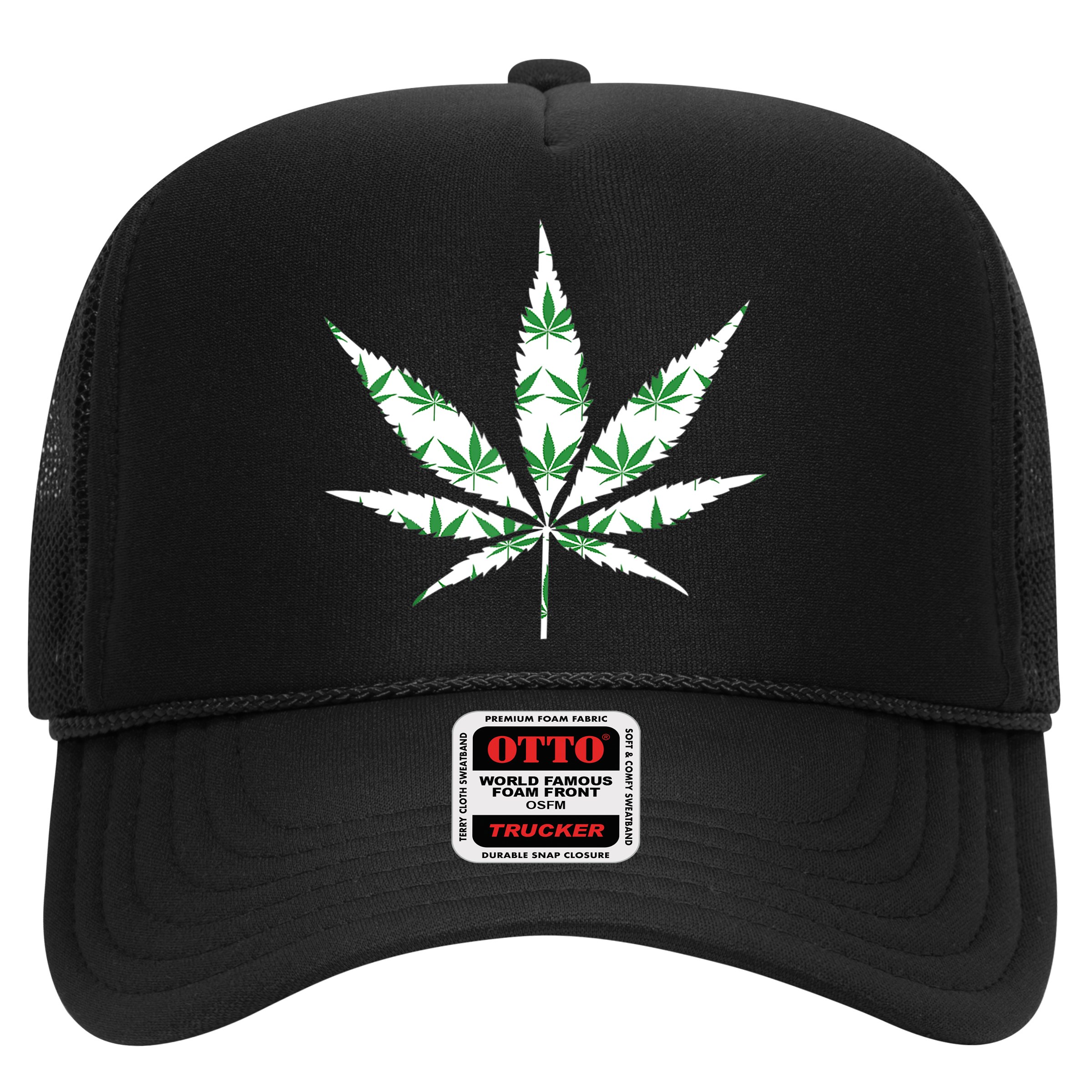 Funny 420 Stoner THC Marijuana Cannabis Weed Pot Leaf Smoker Hat