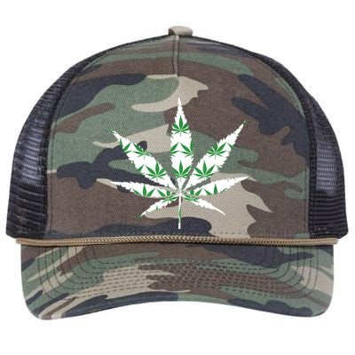 Funny 420 Stoner THC Marijuana Cannabis Weed Pot Leaf Smoker Retro Rope Trucker Hat Cap