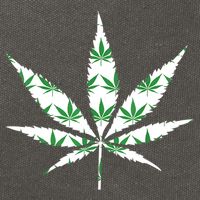 Funny 420 Stoner THC Marijuana Cannabis Weed Pot Leaf Smoker Cotton Canvas Backpack