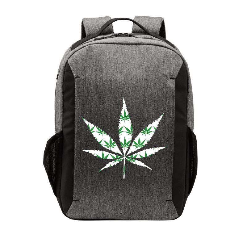 Funny 420 Stoner THC Marijuana Cannabis Weed Pot Leaf Smoker Vector Backpack