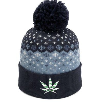 Funny 420 Stoner THC Marijuana Cannabis Weed Pot Leaf Smoker The Baniff Cuffed Pom Beanie