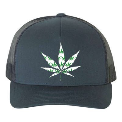 Funny 420 Stoner THC Marijuana Cannabis Weed Pot Leaf Smoker Yupoong Adult 5-Panel Trucker Hat