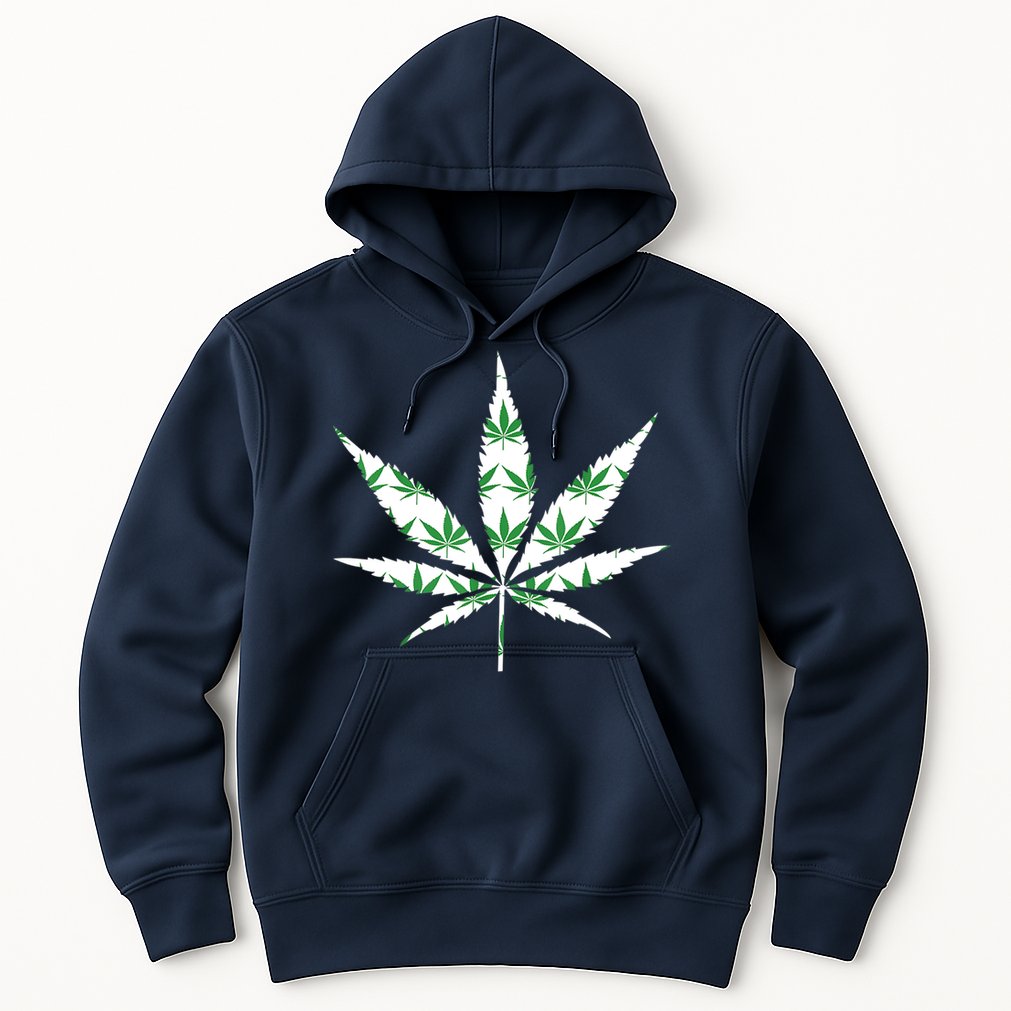 Funny 420 Stoner THC Marijuana Cannabis Weed Pot Leaf Smoker Hoodie